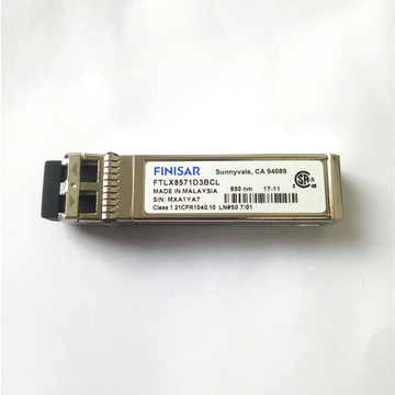 Finisar FTLX8571D3BCL 10Gb/S 850nm Multimode Datacom SFP+ Transceiver For 10GBASE-SR/SW 10G Ethernet